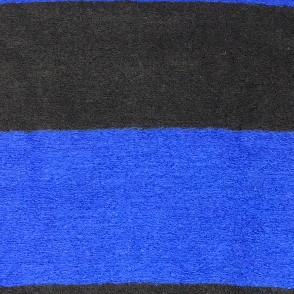 Madewell wool blend short sleeve  color block blue and black - Picture 9 of 11